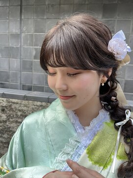 ソノ(sono) 成人式メイク 成人式ヘア 振袖ヘア ピンクメイク コーラルメイク