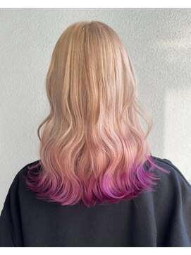 ブロンド 町田(BLONDE) エンドカラー_エンドカラーピンクパープル