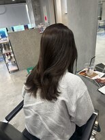 ラック(LUCK)&nbsp;こっくりブラウン/船橋/くすみベージュ/細めハイライト