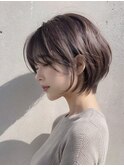 シルエットが綺麗なショートボブ　【grow赤羽】