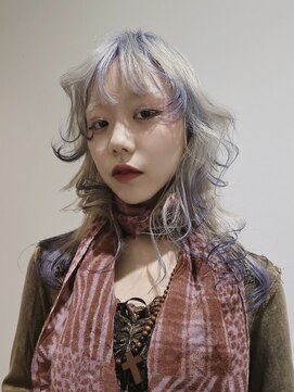 ユルク トウキョウ(jurk tokyo) デザインカラー　ホワイト　ラベンダー　ルーツカラー