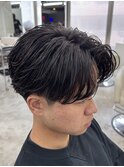 熊本メンズパーマ ニュアンスパーマ センターパート MEN'S HAIR