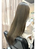 hairLux・天王・三ヶ日・ブリーチ無しで赤オレンジ消したカラー