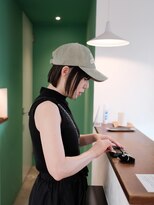 アナンダ(ananda) ミニボブ＋キャップで夏用スタイル！！