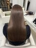 【うねり、広がりは最新縮毛矯正で改善】　ネオメテオストレート＋カット
