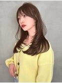大人美人レイヤーで上品さ溢れる 前髪 学割 縮毛矯正