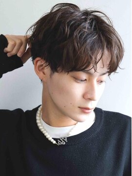 ラギッド 大野城店(RUGGED) 爽やかセンターパート ツイストスパイラルパーマ ツーブロック