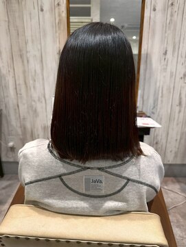 エヌアンドエー 杉戸高野台店(N&A) 艶感◎ショコラブラウン×ストレートボブ