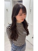 グレージュベースで作る透明暗髪