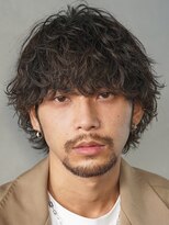 フィフス(fifth)&nbsp;原宿波巻きパーマメンズカットマッシュウルフラウンドマッシュ