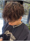 三重ニュアンスパーマシースルーマッシュ緩めセンターパート