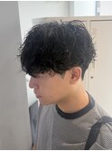 センターパート/シャドウパーマ/ニュアンスパーマ