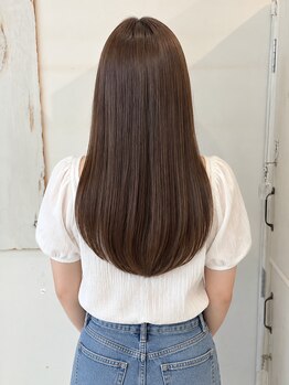 タヒエ 松屋町(tahie)の写真/◇tahie&STRAIGHT◇キューティクル強化◎ハイダメージも艶髪に導くジュエルストレートは必見!