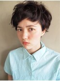 ボーイッシュになり過ぎないショートスタイル◇ダークアッシュ