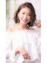 ソア 武蔵小杉(SOAR)&nbsp;毛先パーマネオウルフ小顔外ハネボブアッシュブラウン