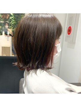 ルディー バイ ヘアーポケット(rudii by HAIR POCKET) ボブ×インナーカラー