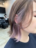 ランズ(LANDS) 《LANDS》外ハネボブ/インナーカラー/ラベンダー/ピンク