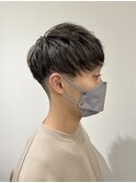 マッシュ　センターパート　バーバー　メンズ　池袋　スパイラル