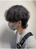 【LondGULLMAN SAKURA】パーマ　ウルフ　MEN'S HAIR 
