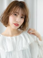 ドクターズ サロン ラブ(Dr's Salon LAB)&nbsp;ハイライトカラー髪質改善ゆるふわくびれボブc古河20代30代40代
