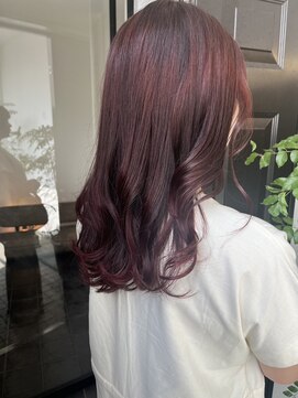 エフェクト(EFFECT hair care & Spa) ミディアム/ベリーピンクカラー