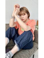 ムード タテマチ(mood tatemachi)&nbsp;ミルクベージュ×耳掛けボブ