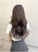 オリーブグレージュ韓国レイヤーカット　前髪【横浜】