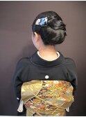 シニョン和装へア