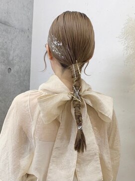 エフバイラブランシュ 大宮東口店(ef by La Blanche) 箔付きタイトヘアアレンジ/大宮/髪質改善/韓国/オージュア