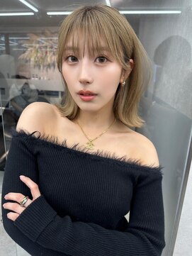 ロンドウル 熊本(Lond ulu) ボブ/顔周り/前髪カット+ブリーチ/ハイトーン[熊本/上通/下通]