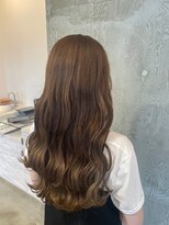 グランデュール 藤枝店(GRANDEUR)&nbsp;ミルクティー　ベージュダブルカラーインナーカラーケアブリーチ