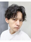 洗いざらしでキマるセンターパートショート