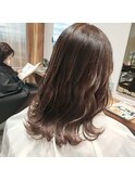 巻き髪仕上げ