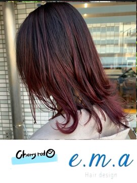 エマヘアデザイン(e.m.a Hair design) チェリーレッド