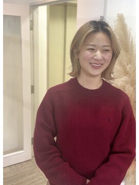 ロア ヘアーコーディネート 四条烏丸店(LoRE hair coordinate) 前髪なし×ミディアム外ハネ