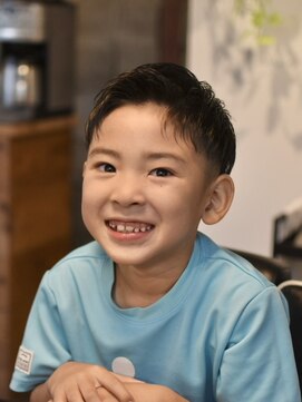 リム メンズヘア(LIM men's hair) 夏髪フェザーキッズショート【キッズカット/メンズ/倉敷/中島】