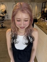 ジジ フルアヘッド(Gigi fullahead)&nbsp;デザインカラー　ホワイトピンク×ブラック