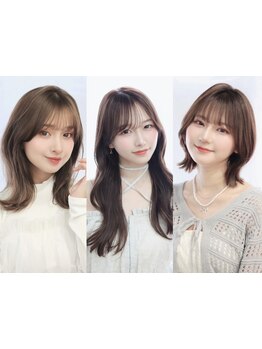 【口コミ多数☆女性stylistが多い】ハーブエキス配合で染めるたび艶髪に♪大人女性必見のグレイカラーも！