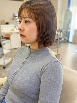 ソア 並木坂(Soa) 韓国ボブ/切りっぱなしボブ/タッセルボブ/透明感カラー/Minori