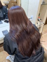 メルク(merc)&nbsp;カール/セミディ/シアーカラー/姫カット/ピンクブラウン