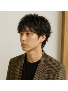 スープレックス ヘアーデザイン(SOUPREX HAIR DESIGN) 大人メンズミディアムラフウルフ　20代 30代 40代 50代 60代