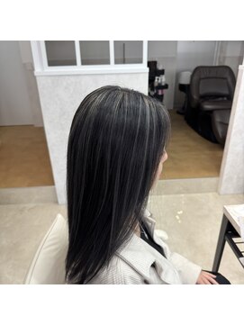 コントラストハイライト×透明感グレージュ