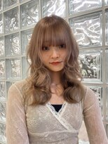 サンクプロジェクト(cinq PROJECT) ピンクミルクティーヘーゼルベージュブラウンミディアムレイヤー