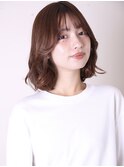 大人ガーリー20代30代40代合わせカットミディアムレイヤー0101