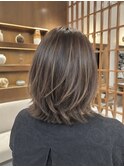 40代50代◎秋カラー◎大人ブランジュハイライト×ボブレイヤー