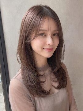 カバーヘア ブリス 志木南口駅前店(COVER HAIR bliss) 秋カラーブリーチなしハッシュカット韓国風レイヤーロングp志木