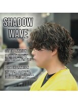 メンズ サロン ドット トウキョウ 町田店(men's salon dot. tokyo) センターパートウルフ×シャドウ波巻きパーマ