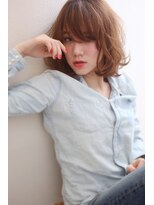 うざったバングとハネた毛先がヌケ感を♪エフォートレスボブディ