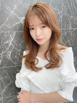 アッシュ 大森店(Ash) 大人かわいいフェザーバングくびれレイヤーヘア10代20代30代