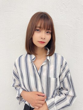 オーロ 池田店(ORO) 内巻き外ハネ多用ナチュラルボブ